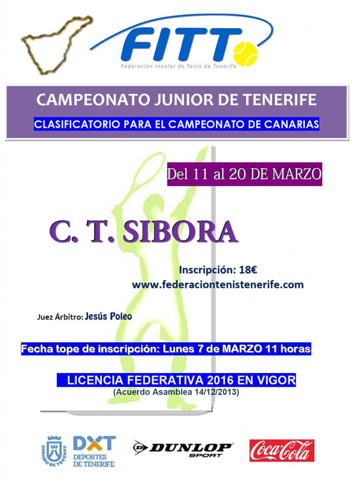 Campeonato Junior de Tenerife 2016